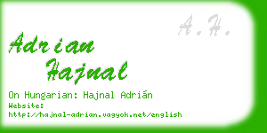 adrian hajnal business card